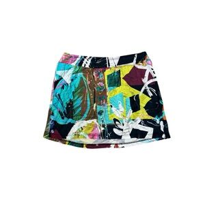 Dream Dance Multicolored Mini Skirt